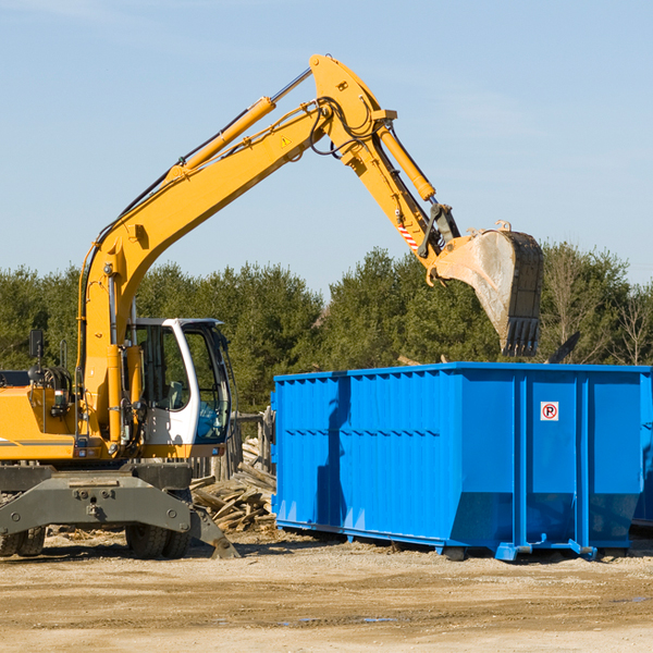 are there any restrictions on where a residential dumpster can be placed in Georgetown IN